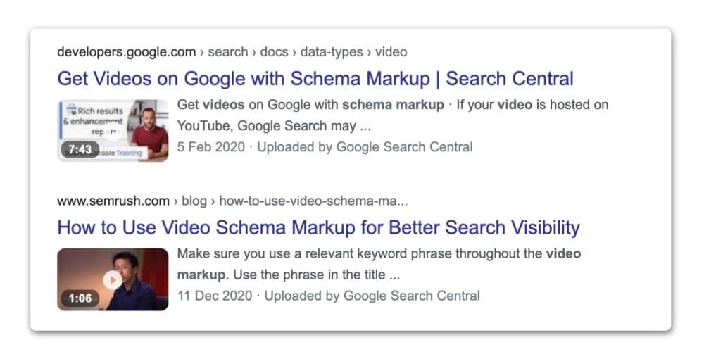 Video Schema Markup is specifically for video files. 