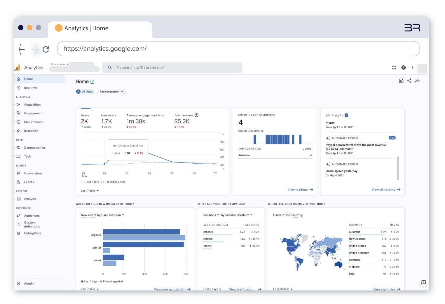 GA4 is not an upgraded version of Universal Analytics. They have two completely different versions. 