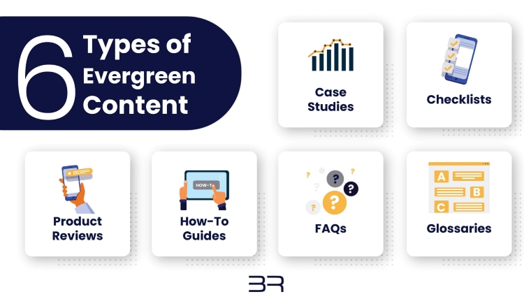 6 types of evergreen content.