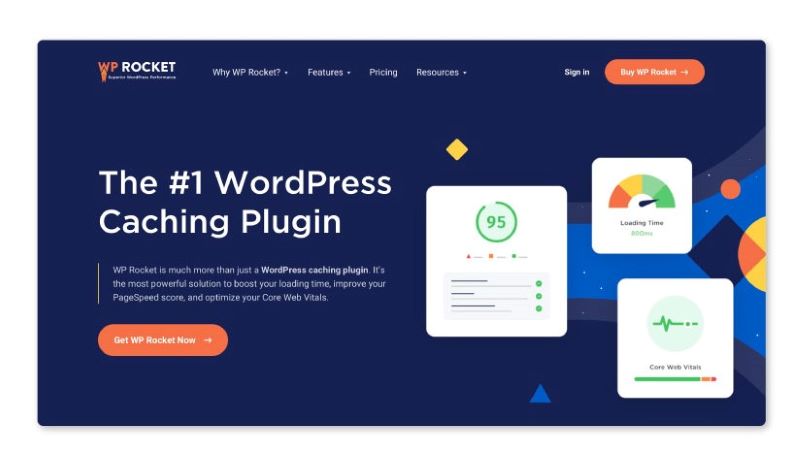WP Rocket is one of the easiest to use caching plugins for WordPress.