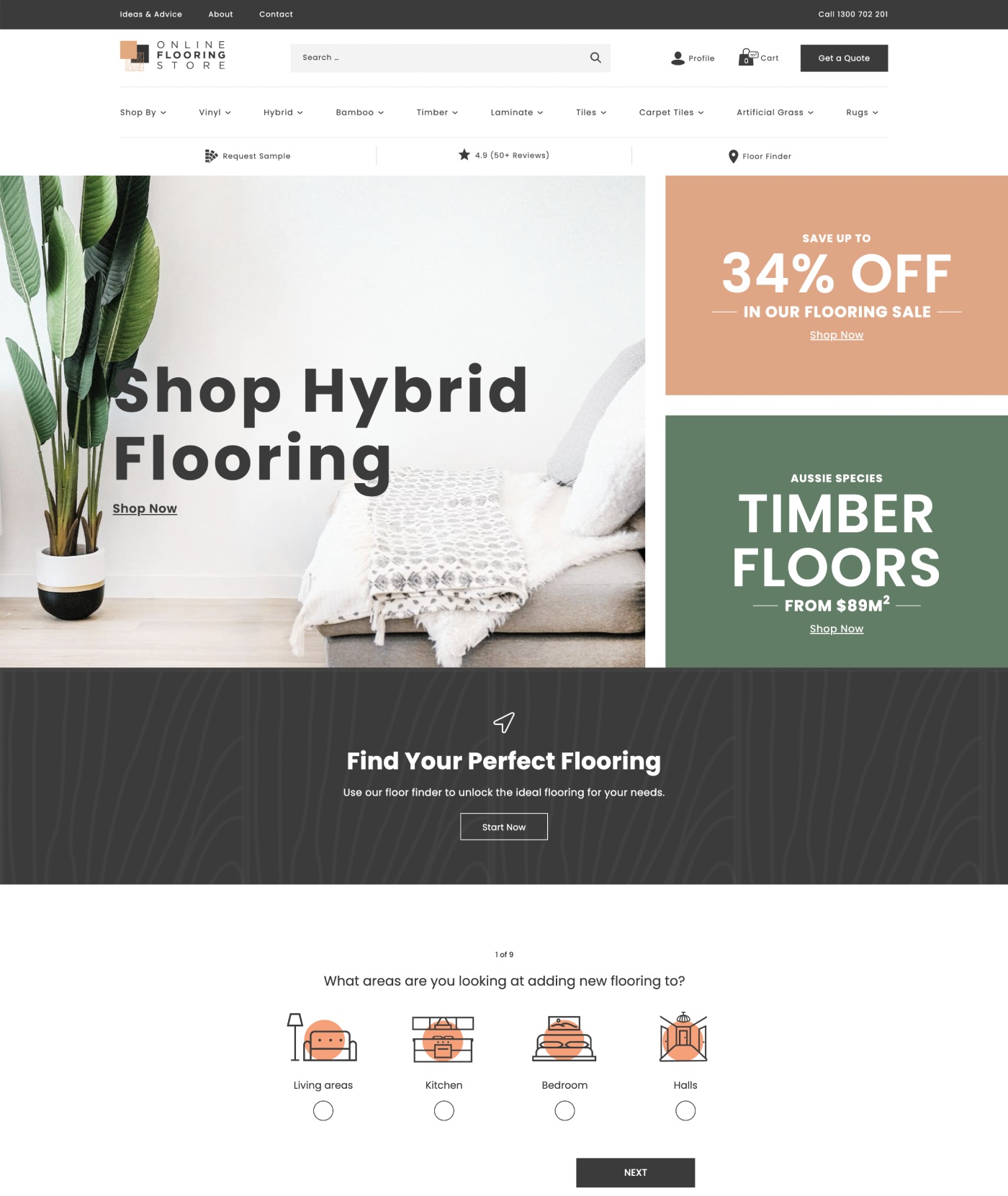 Flooring Testimonials Tablet